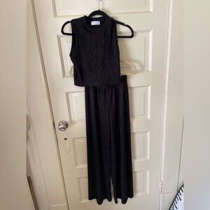 Elegant Black Sleeveless set